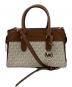 MICHAEL KORS (マイケル・コース) MICHAEL KORS　2WAYショルダーバッグ ブラウン×ホワイト：6000円