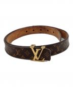 LOUIS VUITTONルイ ヴィトン）の古着「LOUIS VUITTON　サンチュール・イニシャルベルト」｜ブラウン