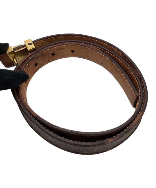 LOUIS VUITTON（ルイ ヴィトン）LOUIS VUITTON (ルイ ヴィトン) LOUIS VUITTON　サンチュール・イニシャルベルト ブラウンの古着・服飾アイテム