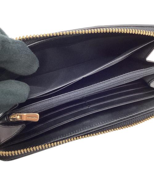 COACH（コーチ）COACH (コーチ) COACH　シグネチャー　ラウンドファスナー財布 ブラウンの古着・服飾アイテム