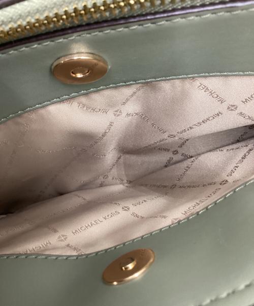 MICHAEL KORS（マイケル・コース）MICHAEL KORS (マイケル・コース) MICHAEL KORS　2WAYバッグ ブラウン×グリーンの古着・服飾アイテム
