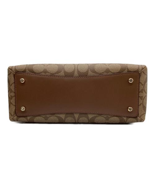 COACH（コーチ）COACH (コーチ) COACH　シグネチャー　2WAYバッグ ブラウン×ベージュの古着・服飾アイテム