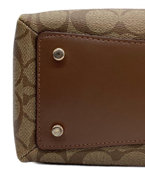 COACH（コーチ）COACH (コーチ) COACH　シグネチャー　2WAYバッグ ブラウン×ベージュの古着・服飾アイテム