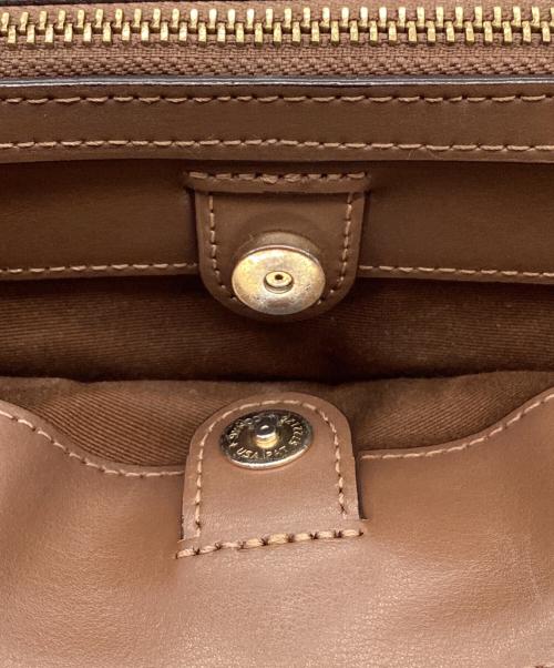 COACH（コーチ）COACH (コーチ) COACH　シグネチャー　2WAYバッグ ブラウン×ベージュの古着・服飾アイテム
