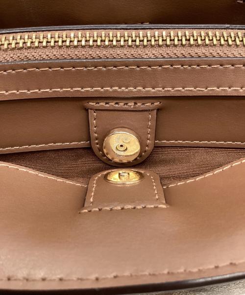 COACH（コーチ）COACH (コーチ) COACH　シグネチャー　2WAYバッグ ブラウン×ベージュの古着・服飾アイテム