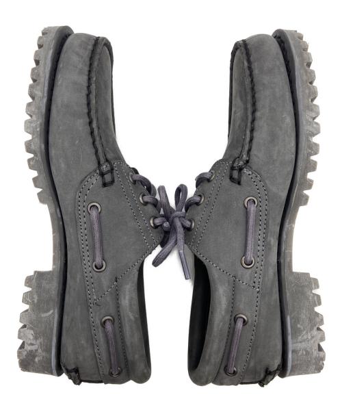 Timberland（ティンバーランド）Timberland (ティンバーランド) Timberland　3 eye Classic　スリーアイ クラシック ラグ レザー モカシンシューズ グレー サイズ:25ｃｍの古着・服飾アイテム