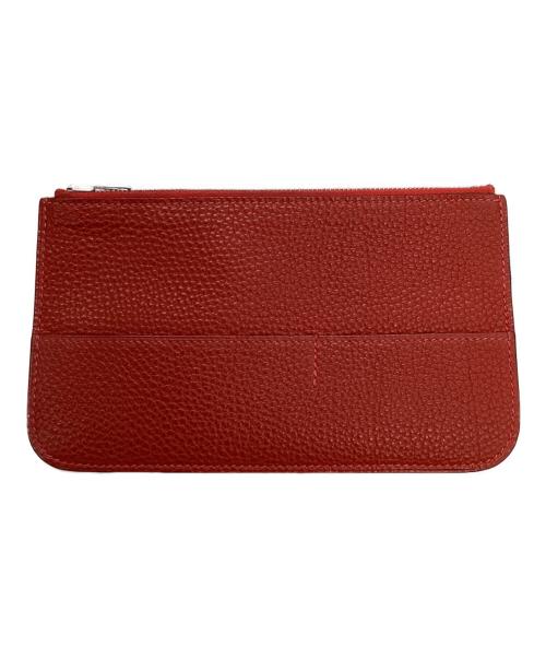 HERMES（エルメス）HERMES (エルメス) HERMES　ドゴンGM　2つ折り財布 レッドの古着・服飾アイテム