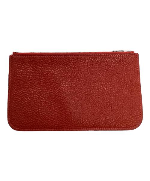 HERMES（エルメス）HERMES (エルメス) HERMES　ドゴンGM　2つ折り財布 レッドの古着・服飾アイテム