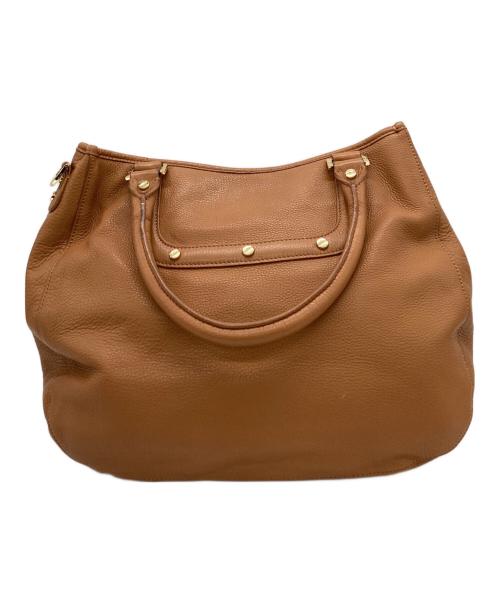 TORY BURCH（トリーバーチ）TORY BURCH (トリーバーチ) TORY BURCH　アマンダ　レザーハンドバッグ ブラウンの古着・服飾アイテム