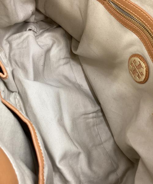 TORY BURCH（トリーバーチ）TORY BURCH (トリーバーチ) TORY BURCH　アマンダ　レザーハンドバッグ ブラウンの古着・服飾アイテム