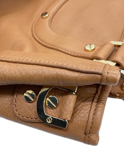 TORY BURCH（トリーバーチ）TORY BURCH (トリーバーチ) TORY BURCH　アマンダ　レザーハンドバッグ ブラウンの古着・服飾アイテム