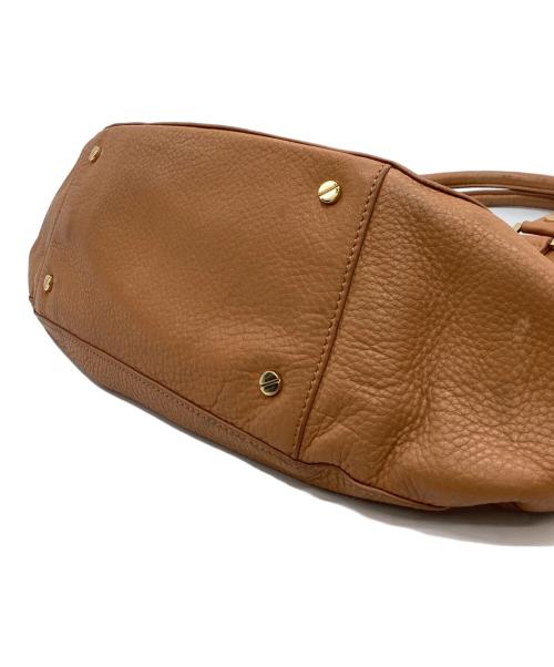 TORY BURCH（トリーバーチ）TORY BURCH (トリーバーチ) TORY BURCH　アマンダ　レザーハンドバッグ ブラウンの古着・服飾アイテム