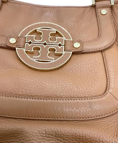 TORY BURCH（トリーバーチ）TORY BURCH (トリーバーチ) TORY BURCH　アマンダ　レザーハンドバッグ ブラウンの古着・服飾アイテム