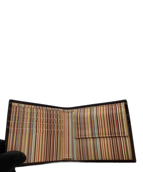 PAUL SMITH（ポールスミス）Paul Smith (ポールスミス) Paul Smith　2つ折り財布 ブラック×マルチカラーの古着・服飾アイテム