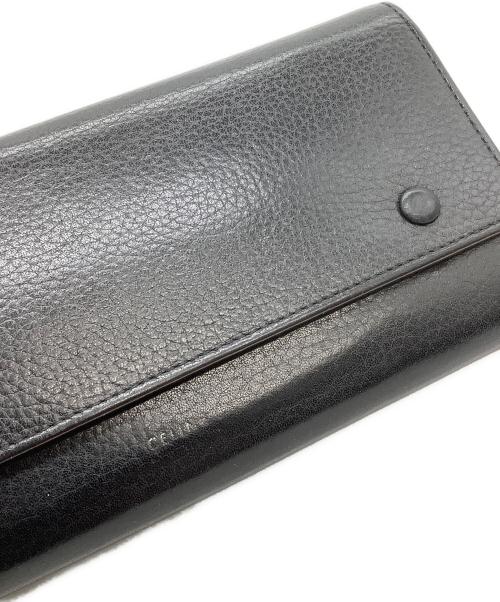 CELINE（セリーヌ）CELINE (セリーヌ) CELINE　ラージフラップ マルチファンクション　長財布 ブラックの古着・服飾アイテム