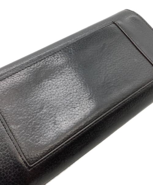 CELINE（セリーヌ）CELINE (セリーヌ) CELINE　ラージフラップ マルチファンクション　長財布 ブラックの古着・服飾アイテム
