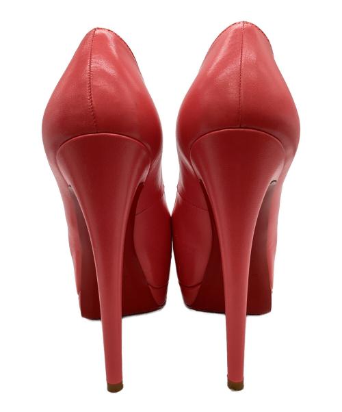 Christian Louboutin（クリスチャン・ルブタン）Christian Louboutin (クリスチャン・ルブタン) Christian Louboutin　オープントゥーパンプス ピンク サイズ:24ｃｍの古着・服飾アイテム
