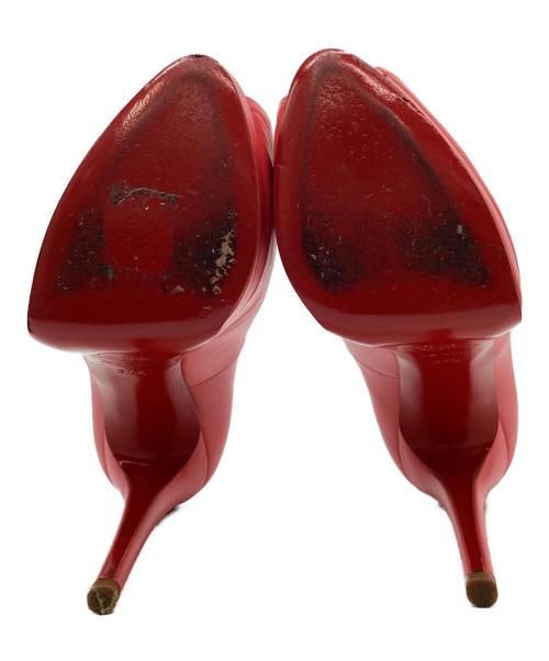 Christian Louboutin（クリスチャン・ルブタン）Christian Louboutin (クリスチャン・ルブタン) Christian Louboutin　オープントゥーパンプス ピンク サイズ:24ｃｍの古着・服飾アイテム