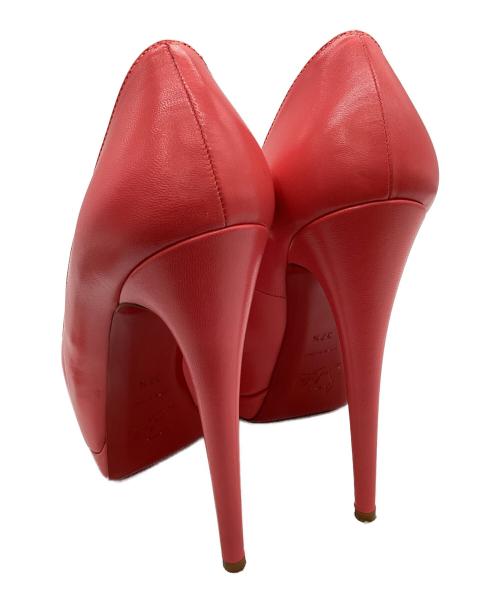 Christian Louboutin（クリスチャン・ルブタン）Christian Louboutin (クリスチャン・ルブタン) Christian Louboutin　オープントゥーパンプス ピンク サイズ:24ｃｍの古着・服飾アイテム
