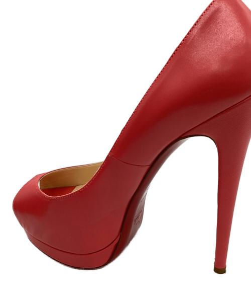 Christian Louboutin（クリスチャン・ルブタン）Christian Louboutin (クリスチャン・ルブタン) Christian Louboutin　オープントゥーパンプス ピンク サイズ:24ｃｍの古着・服飾アイテム