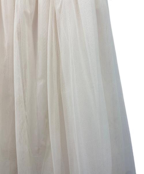 Snidel（スナイデル）Snidel (スナイデル) Chacott Susチュールスカート ホワイトの古着・服飾アイテム