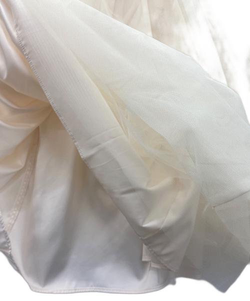 Snidel（スナイデル）Snidel (スナイデル) Chacott Susチュールスカート ホワイトの古着・服飾アイテム