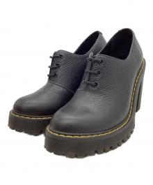 Dr.Martens（ドクターマーチン）の古着「Dr.Martens　SALOMEⅡ ３ホールヒールシューズ　レザーシューズ」｜ブラック