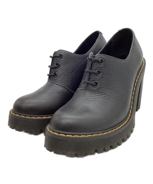 Dr.Martens（ドクターマーチン）Dr.Martens (ドクターマーチン) Dr.Martens　SALOMEⅡ ３ホールヒールシューズ　レザーシューズ ブラック サイズ:24cmの古着・服飾アイテム