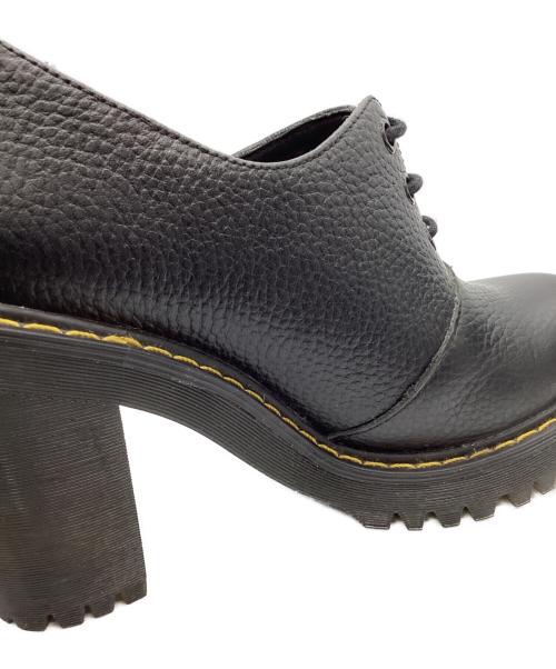 Dr.Martens（ドクターマーチン）Dr.Martens (ドクターマーチン) Dr.Martens　SALOMEⅡ ３ホールヒールシューズ　レザーシューズ ブラック サイズ:24cmの古着・服飾アイテム