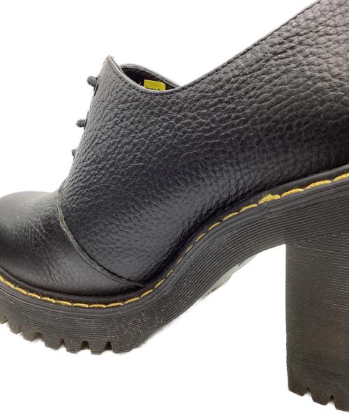 Dr.Martens（ドクターマーチン）Dr.Martens (ドクターマーチン) Dr.Martens　SALOMEⅡ ３ホールヒールシューズ　レザーシューズ ブラック サイズ:24cmの古着・服飾アイテム