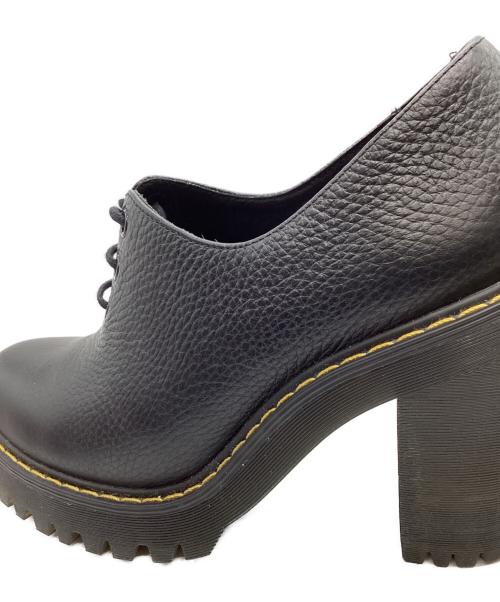 Dr.Martens（ドクターマーチン）Dr.Martens (ドクターマーチン) Dr.Martens　SALOMEⅡ ３ホールヒールシューズ　レザーシューズ ブラック サイズ:24cmの古着・服飾アイテム