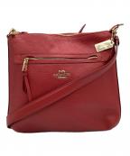 COACHコーチ）の古着「COACH　ショルダーバッグ」｜レッド