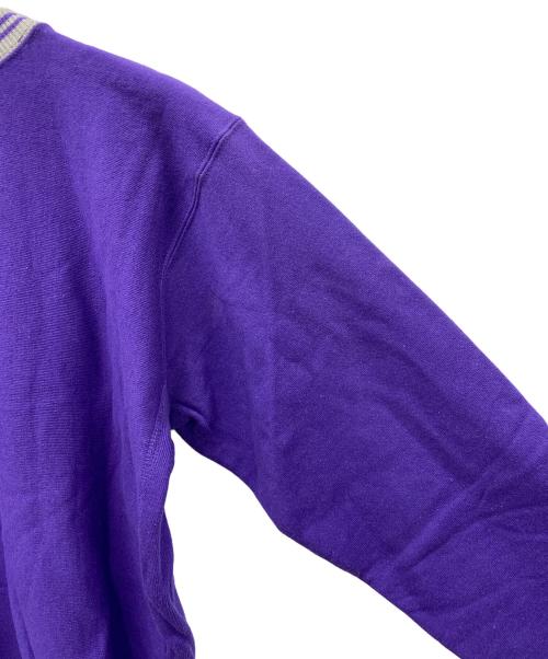 Champion（チャンピオン）Champion (チャンピオン) chanmpion ロゴスウェット パープル×グレー サイズ:Lの古着・服飾アイテム