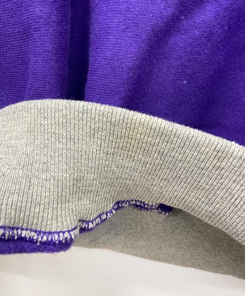 Champion（チャンピオン）Champion (チャンピオン) chanmpion ロゴスウェット パープル×グレー サイズ:Lの古着・服飾アイテム