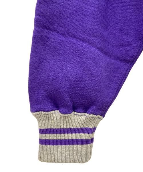 Champion（チャンピオン）Champion (チャンピオン) chanmpion ロゴスウェット パープル×グレー サイズ:Lの古着・服飾アイテム