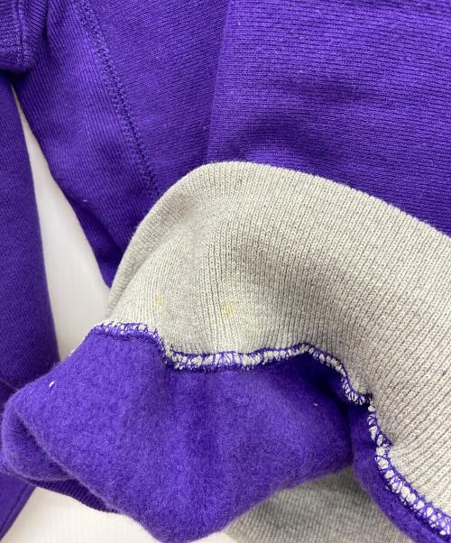 Champion（チャンピオン）Champion (チャンピオン) chanmpion ロゴスウェット パープル×グレー サイズ:Lの古着・服飾アイテム