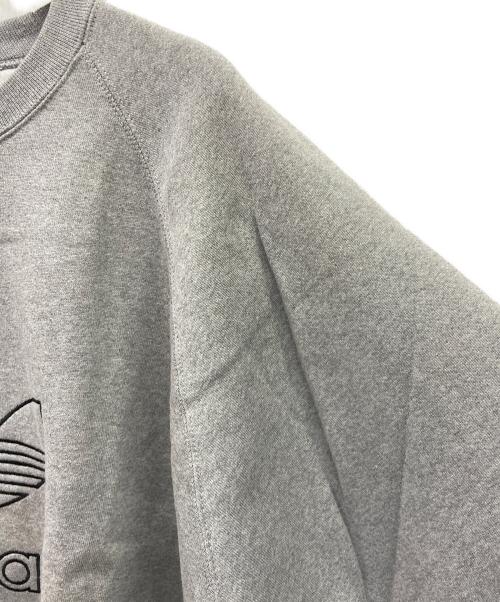adidas（アディダス）adidas (アディダス) 80’sロゴスウェット グレー サイズ:Lの古着・服飾アイテム