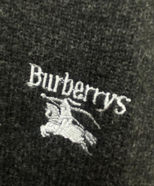 Burberry's（バーバリーズ）Burberry's (バーバリーズ) ウールVネックニット ブラック サイズ:42の古着・服飾アイテム