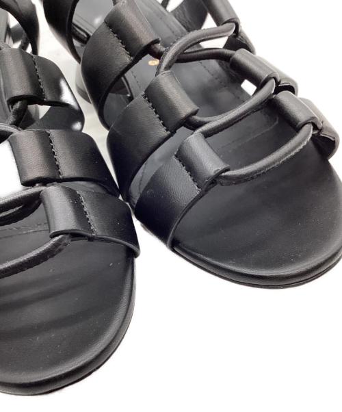 Salvatore Ferragamo（サルヴァトーレ フェラガモ）Salvatore Ferragamo (サルヴァトーレ フェラガモ) Salvatore Ferragamo　レースアップサンダル ブラック サイズ:5 1/2Dの古着・服飾アイテム