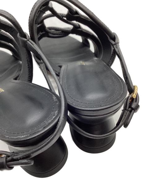 Salvatore Ferragamo（サルヴァトーレ フェラガモ）Salvatore Ferragamo (サルヴァトーレ フェラガモ) Salvatore Ferragamo　レースアップサンダル ブラック サイズ:5 1/2Dの古着・服飾アイテム