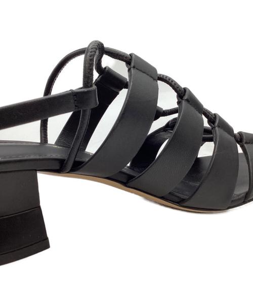 Salvatore Ferragamo（サルヴァトーレ フェラガモ）Salvatore Ferragamo (サルヴァトーレ フェラガモ) Salvatore Ferragamo　レースアップサンダル ブラック サイズ:5 1/2Dの古着・服飾アイテム