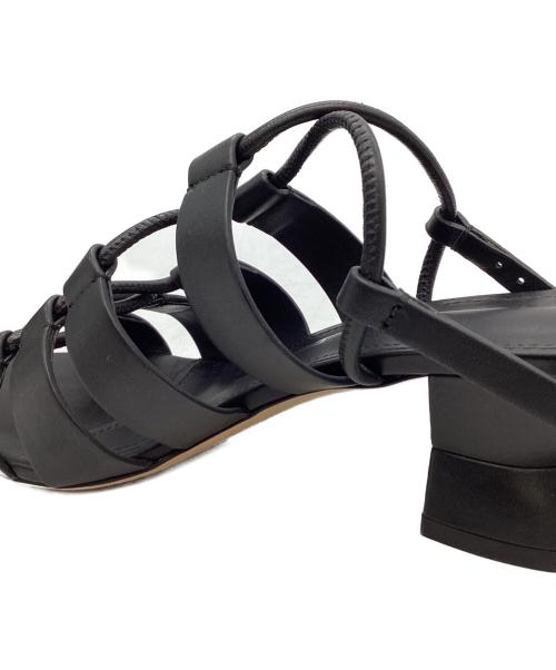 Salvatore Ferragamo（サルヴァトーレ フェラガモ）Salvatore Ferragamo (サルヴァトーレ フェラガモ) Salvatore Ferragamo　レースアップサンダル ブラック サイズ:5 1/2Dの古着・服飾アイテム