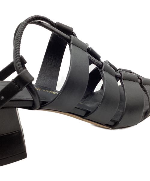 Salvatore Ferragamo（サルヴァトーレ フェラガモ）Salvatore Ferragamo (サルヴァトーレ フェラガモ) Salvatore Ferragamo　レースアップサンダル ブラック サイズ:5 1/2Dの古着・服飾アイテム