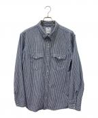 LEVI'Sリーバイス）の古着「ウエスタンシャツ ヒッコリー」｜ブルー×ホワイト