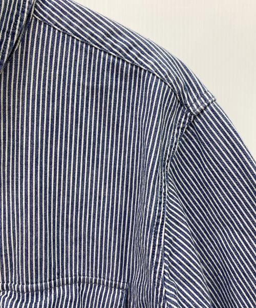 LEVI'S（リーバイス）LEVI'S (リーバイス) ウエスタンシャツ ヒッコリー ブルー×ホワイト サイズ:Lの古着・服飾アイテム