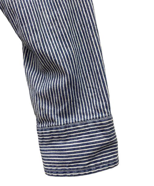 LEVI'S（リーバイス）LEVI'S (リーバイス) ウエスタンシャツ ヒッコリー ブルー×ホワイト サイズ:Lの古着・服飾アイテム