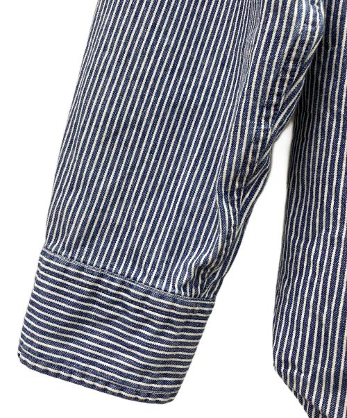 LEVI'S（リーバイス）LEVI'S (リーバイス) ウエスタンシャツ ヒッコリー ブルー×ホワイト サイズ:Lの古着・服飾アイテム