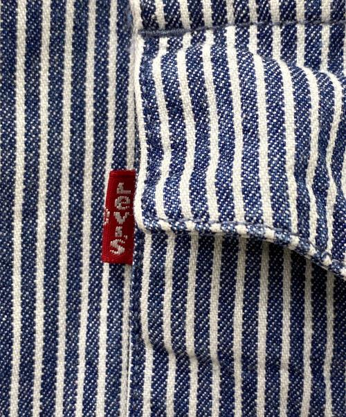 LEVI'S（リーバイス）LEVI'S (リーバイス) ウエスタンシャツ ヒッコリー ブルー×ホワイト サイズ:Lの古着・服飾アイテム