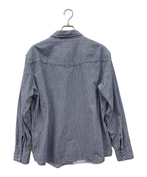 LEVI'S（リーバイス）LEVI'S (リーバイス) ウエスタンシャツ ヒッコリー ブルー×ホワイト サイズ:Lの古着・服飾アイテム