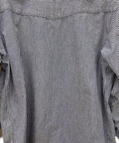 LEVI'S（リーバイス）LEVI'S (リーバイス) ウエスタンシャツ ヒッコリー ブルー×ホワイト サイズ:Lの古着・服飾アイテム